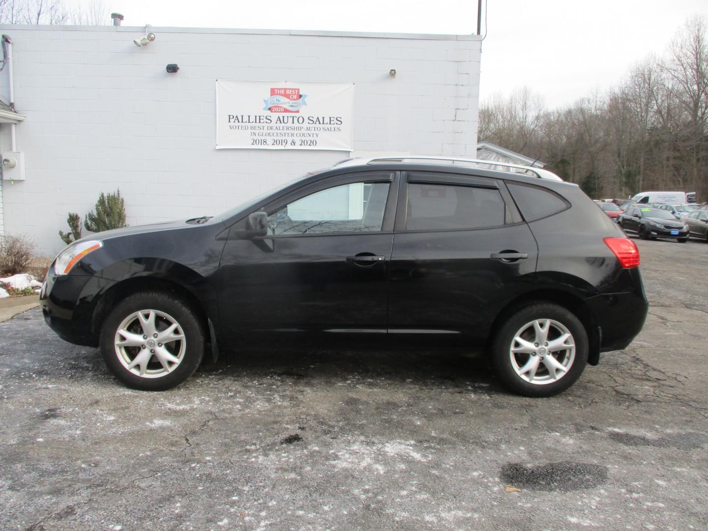 2009 BLACK Nissan Rogue S AWD (JN8AS58V99W) with an 2.5L L4 DOHC 16V engine, CVT transmission, located at 540a Delsea Drive, Sewell, NJ, 08080, (856) 589-6888, 39.752560, -75.111206 - Photo#2